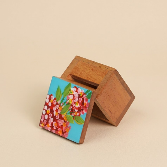Wood Coin Bank Box