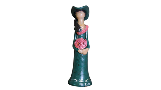 Dominican Figurine with Rose