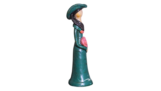 Dominican Figurine with Rose
