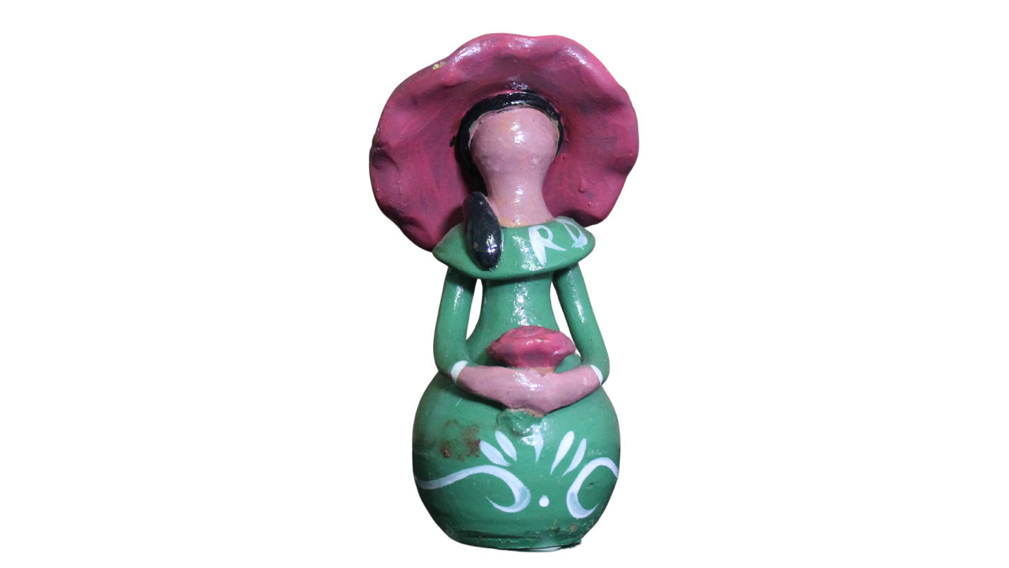 Dominican Figurine Pink Hat
